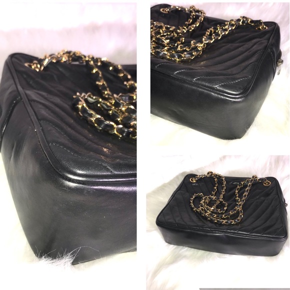 💎 CHANEL 💎 chevron lambskin zipper tote - Picture 5 of 15